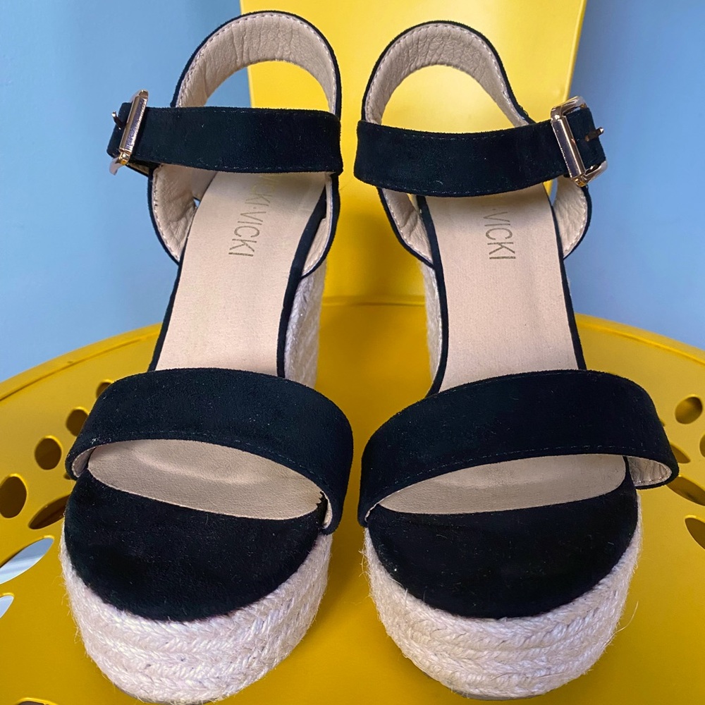 Black espadrilles - size 38
